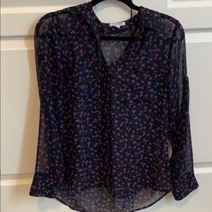 Super cute semi sheer work top